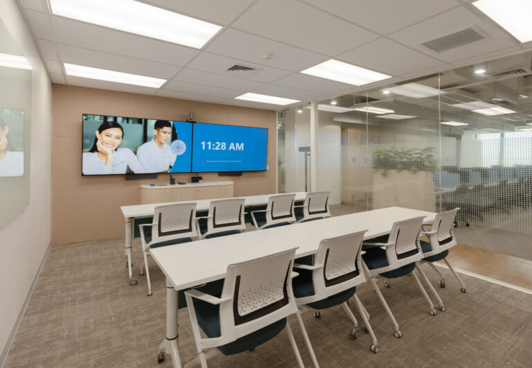 A conference room for employees at ShiftSixOS.