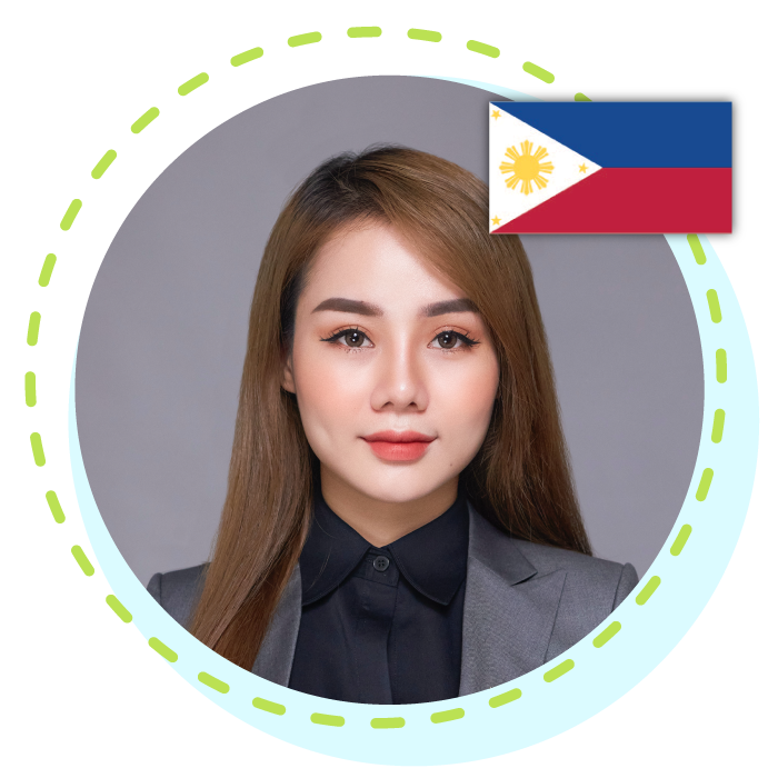 Cost-effective Outsourcing with a Happy Philippine Business Woman with a Flag
