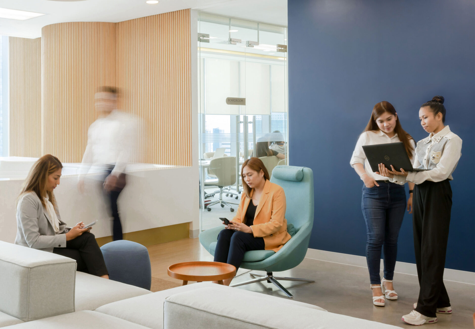 ShiftSixOS professionals collaborating in a modern office