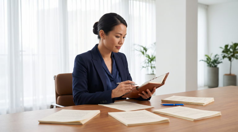 Executive and administrative support professional at work