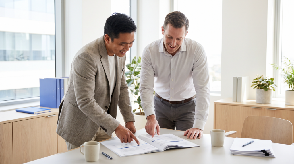 Business support professional in action at a growing US company